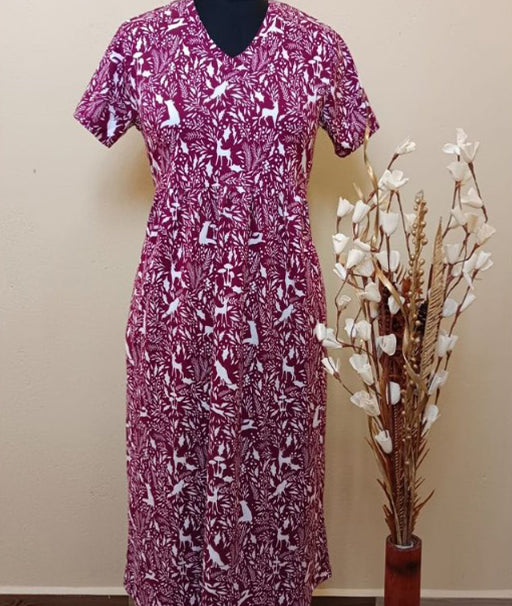 Purple Casual Frock